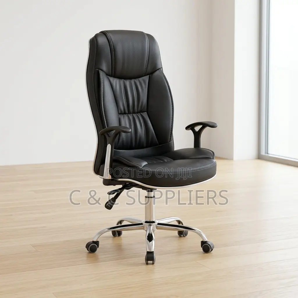 Adjustable Leather Computer Generic Chair.