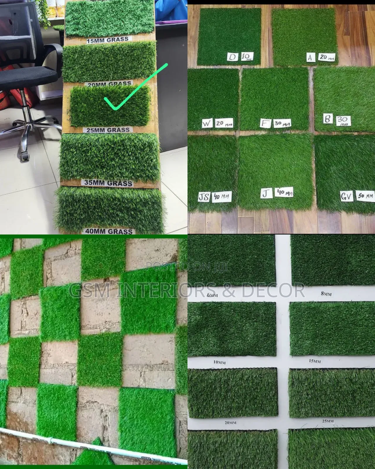 Arificial Green Grass Carpets for Multiple Options to Choose