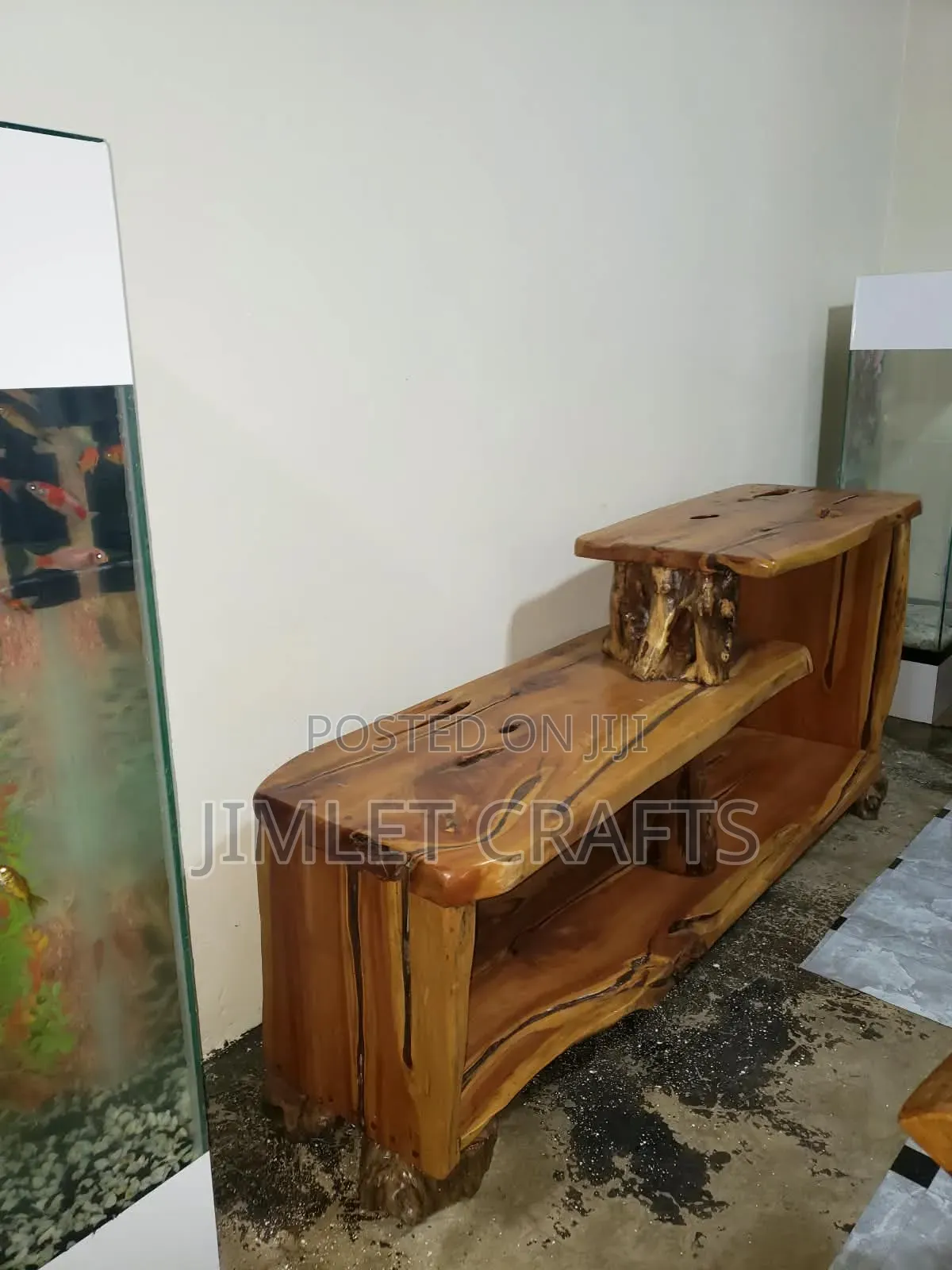 Rustic Wood TV Stand
