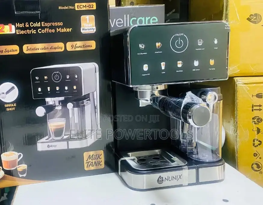 Nunix ECM-02 Is a 2-in-1 Hot & Cold Espresso Electric Coffee Maker
