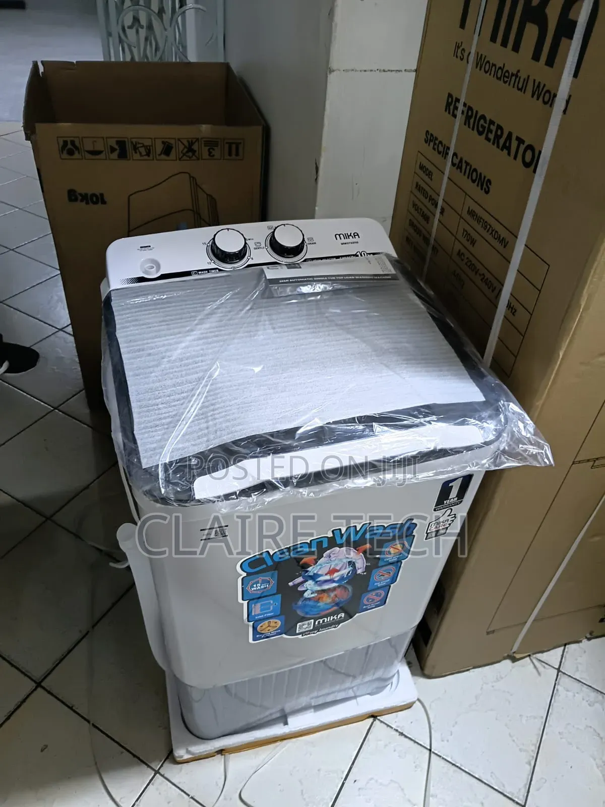 Mika 10kg Semi-Automatic Top Loader – Smart Laundry Choice