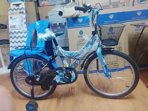 Endesha 24-Inch Mountain Bicycle With Basket and Training Wheels