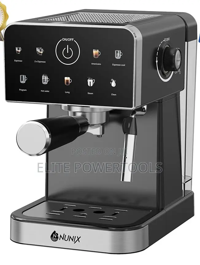 Nunix Espresso Coffee Machine,steam/Manual Control ECM-01