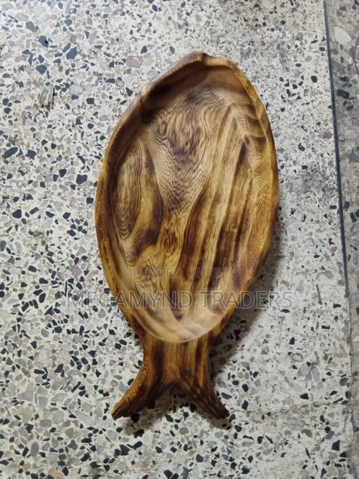 Wooden Fish Platter / Restaurant Fish Plate Wooden