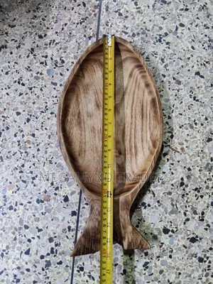 Wooden Fish Platter / Restaurant Fish Plate Wooden