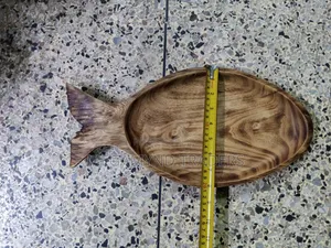 Wooden Fish Platter / Restaurant Fish Plate Wooden