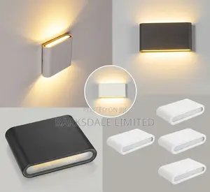 Modern 6W LED Outdoor Wall Lamp – Warm White Aluminium Light