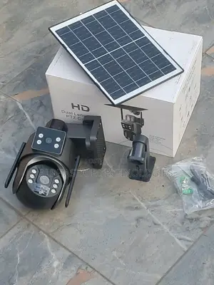 Dual Lens WiFi PTZ Solar CCTV Camera Outdoor Night Vision