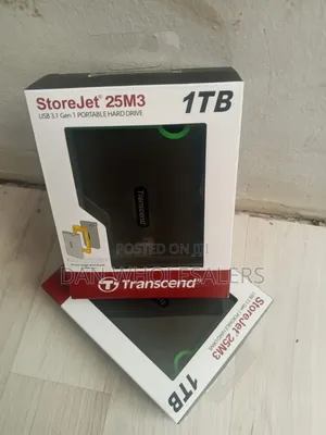 Transcend External Hard Drive 1TB StoreJet 25M3 USB 3.1 Gen 1 HDD