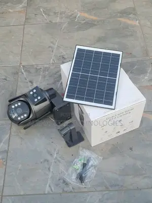 Dual Lens PTZ CCTV Camera Solar Powered Outdoor Security