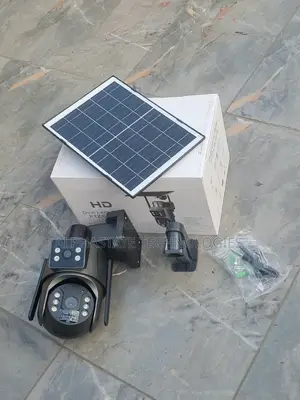 WiFi Solar CCTV Camera Dual Lens 360 Degree Rotation