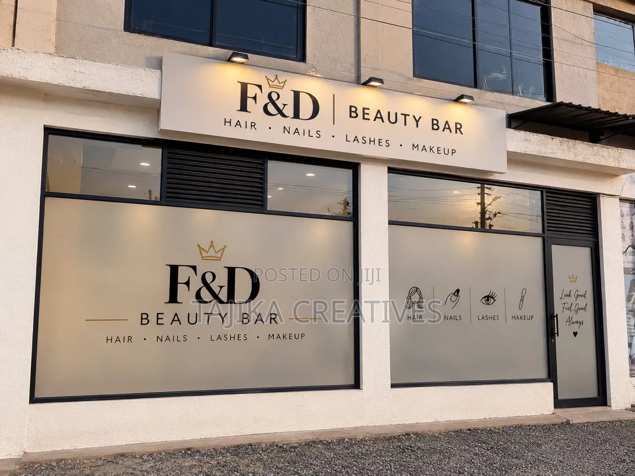 Shop Branding 2D Signage Window Graphic