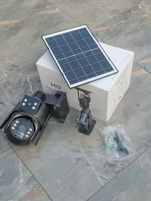 Dual Lens Solar PTZ Camera With Full Color Night Vision