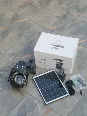 Wireless Solar CCTV Camera Dual Lens Outdoor Security