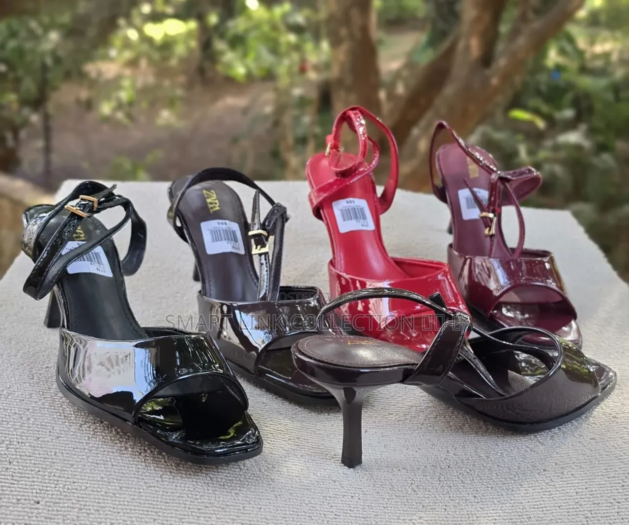 *Zara Stappy Open Slip-on Heels*