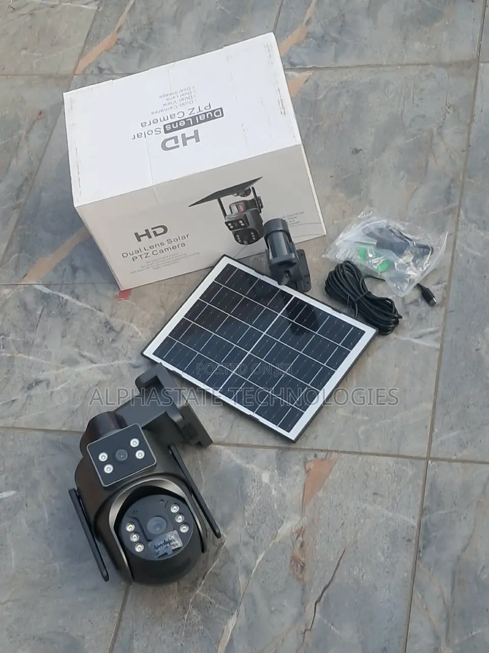 Dual Lens Outdoor PTZ Camera With WiFi and Solar Panel
