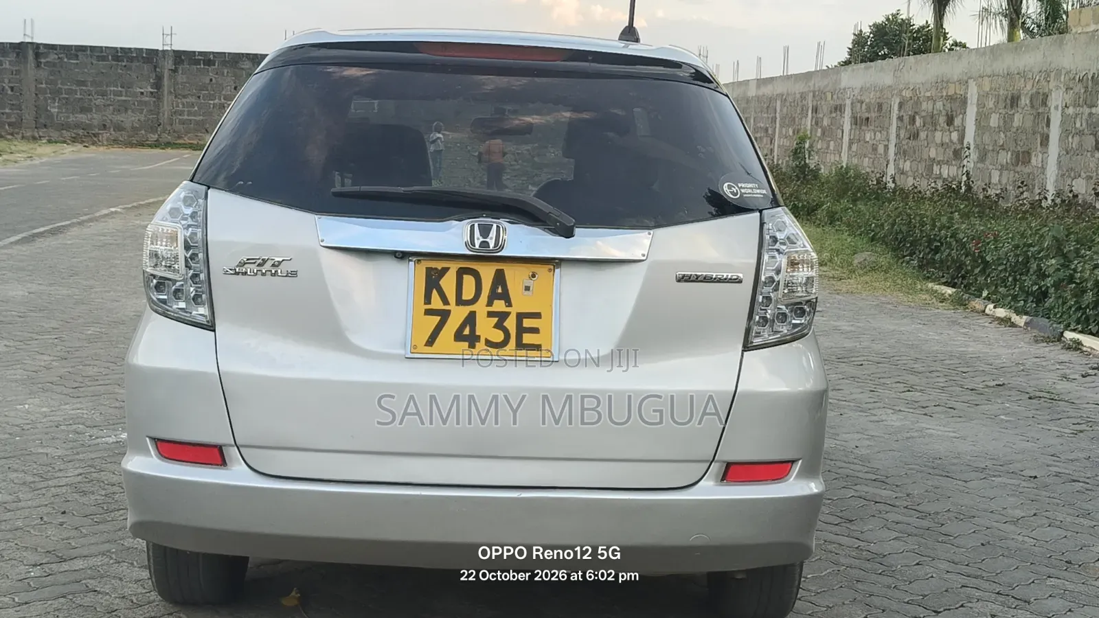 Honda Fit Shuttle 2013 Silver