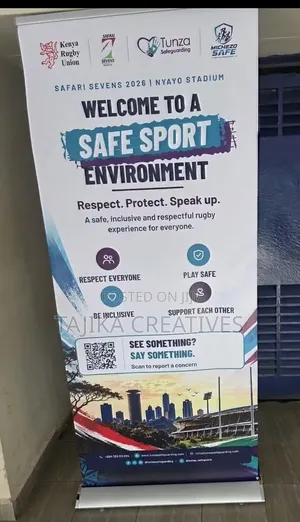 Sports Event Broadbase Roll Up Banner