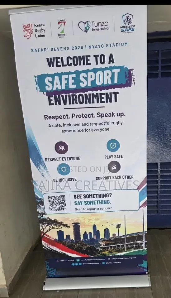 Sports Event Broadbase Roll Up Banner