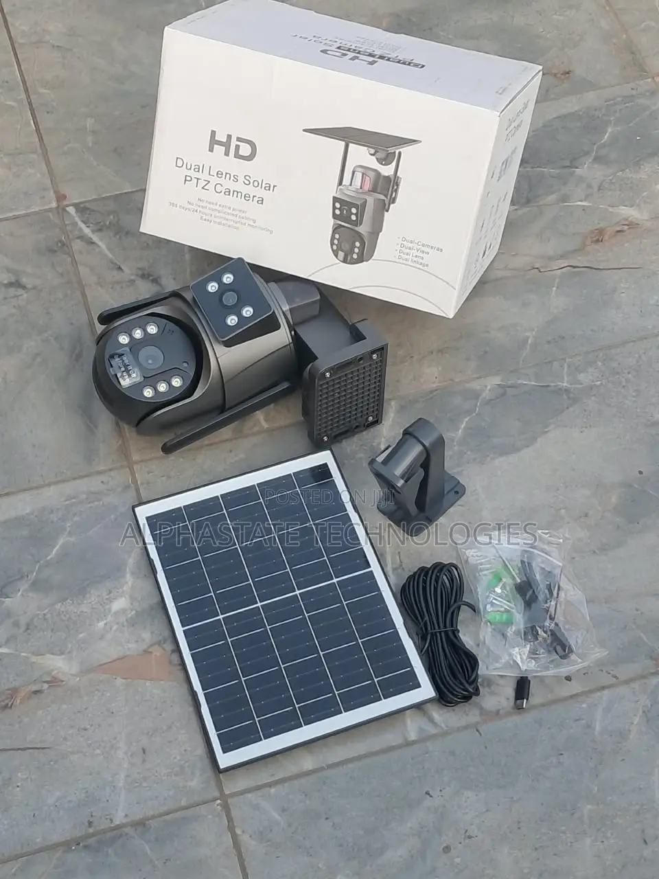 360 Degree Dual Lens Solar CCTV Camera for Home Security
