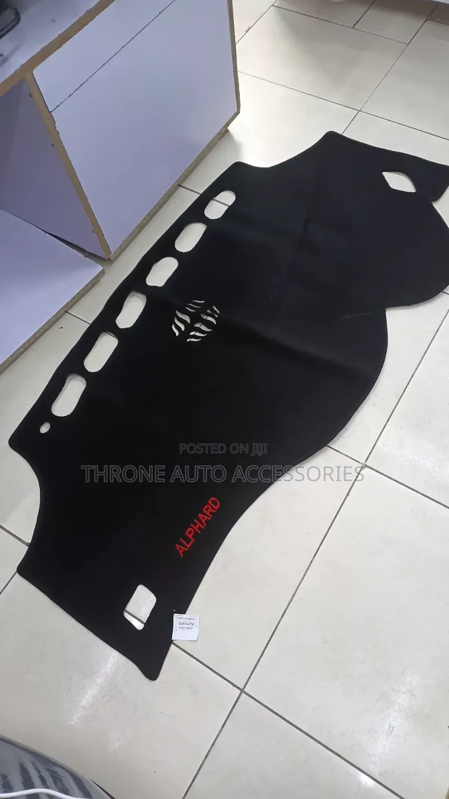 Alphard Black Dashboard Cover