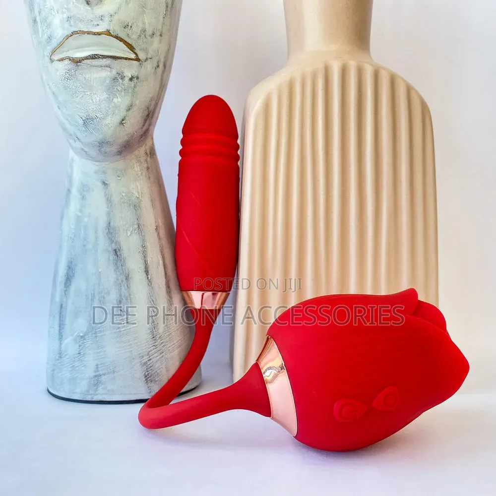 2 in 1 Thrusting Rosé Vibrator