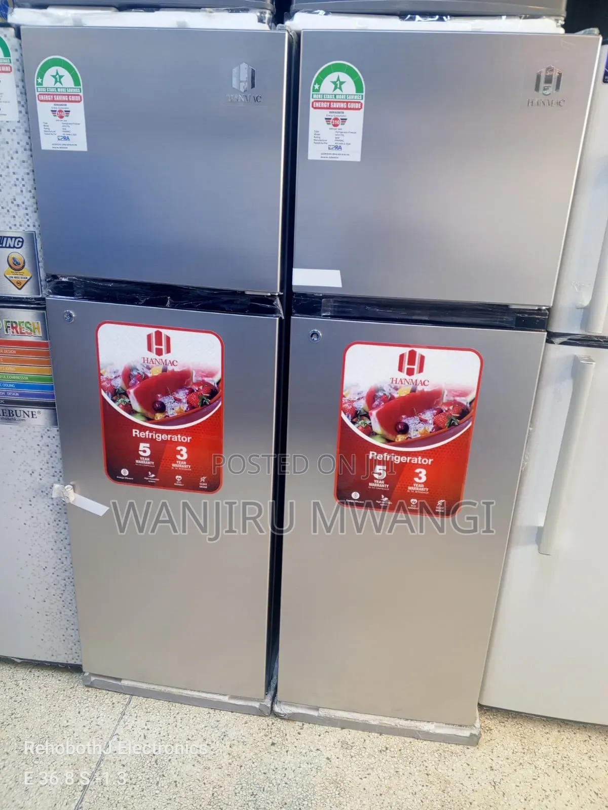 Hanmac Double Door Fridge