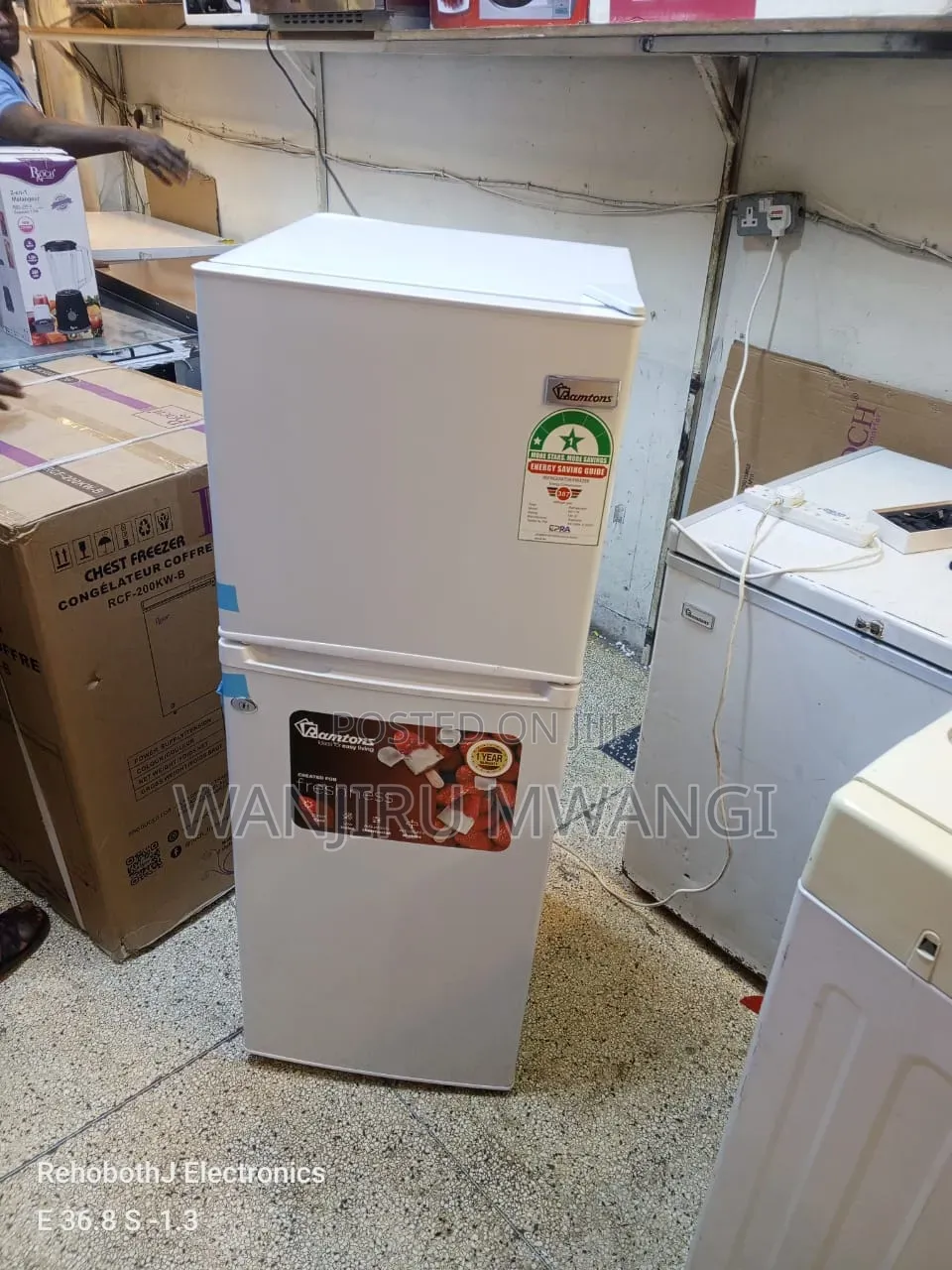Ramtons Double Door Fridge (128l)