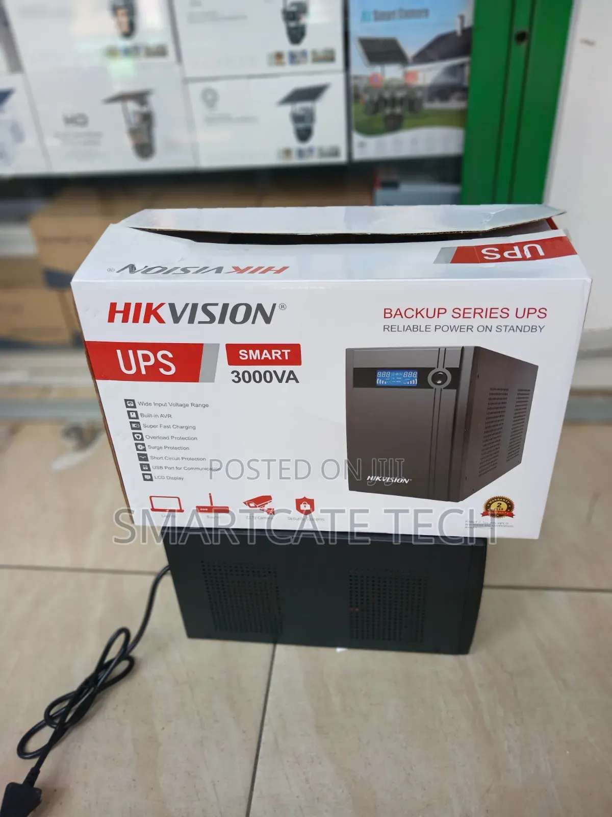 Hikvision 3KVA Line Interactive UPS With 4 Built-in Batteries