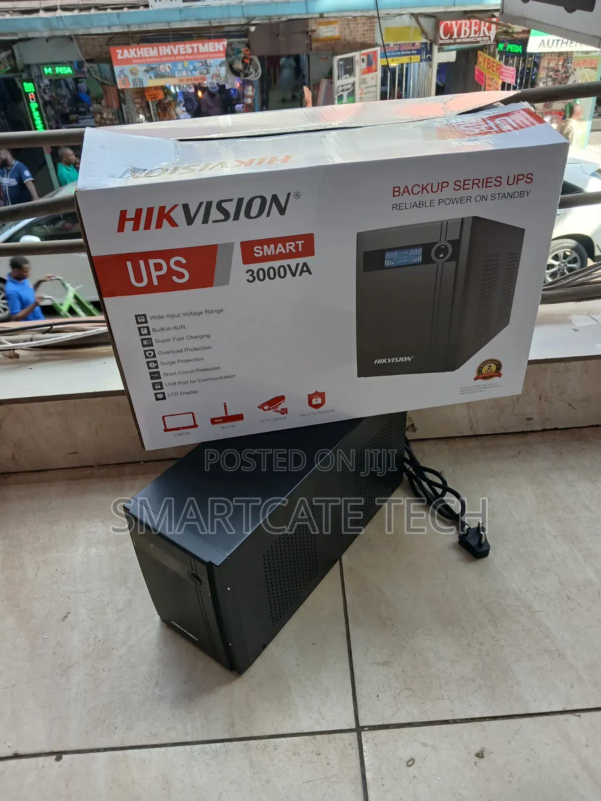Hikvision 3000VA Line Interactive UPS for CCTV and Computers