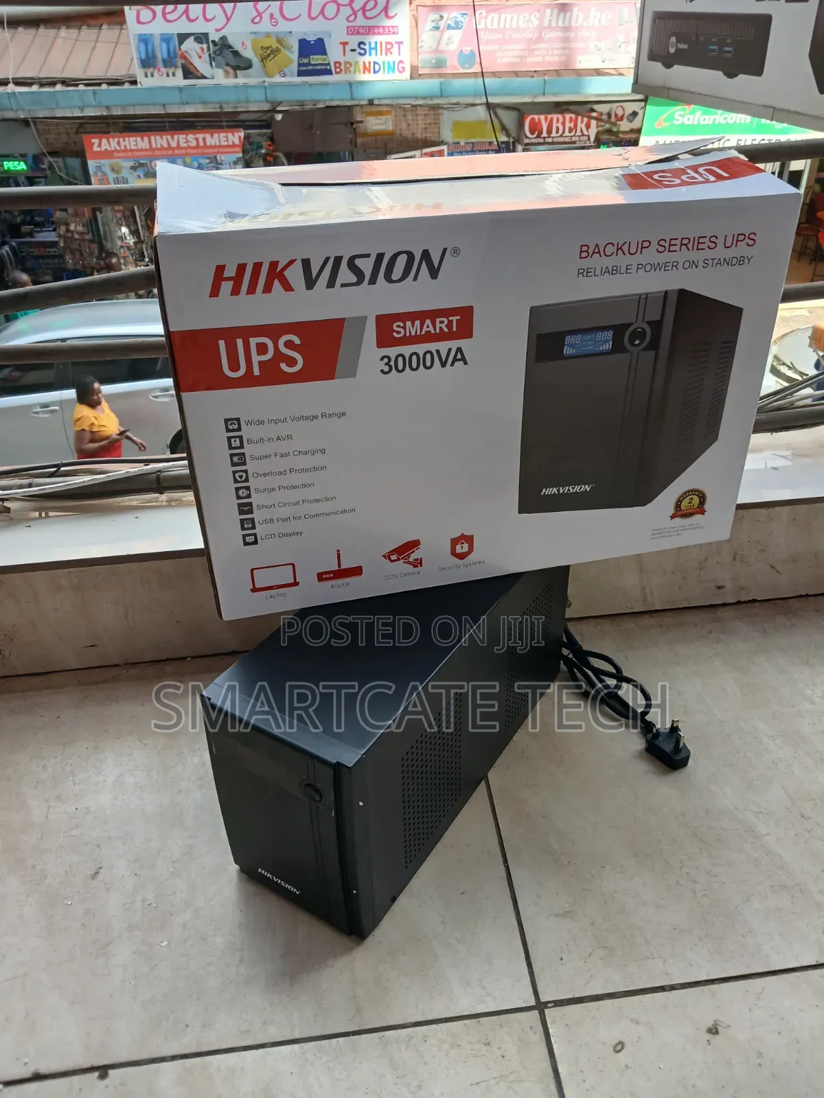 Hikvision 3KVA UPS 1800W Heavy Duty Power Backup System