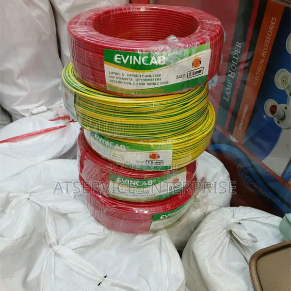 Elictrical 2.5mm EVINCAB Single-Core Wire for Building Projects
