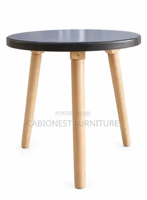 Round Decor Table: 2ft Wide 3 Stands(legs). White, Black and Brown