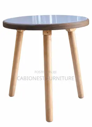 Round Decor Table: 2ft Wide 3 Stands(legs). White, Black and Brown