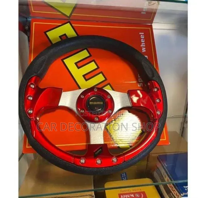 Red_black Generic Rally Drift Racing Wheels Steering Wheel