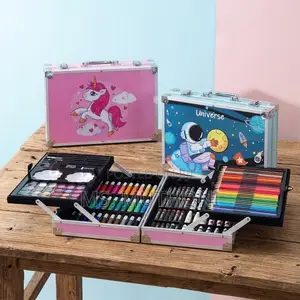 Crafty Portable Art & Painting Colour Kit for Kids & Adults (145 Pcs)