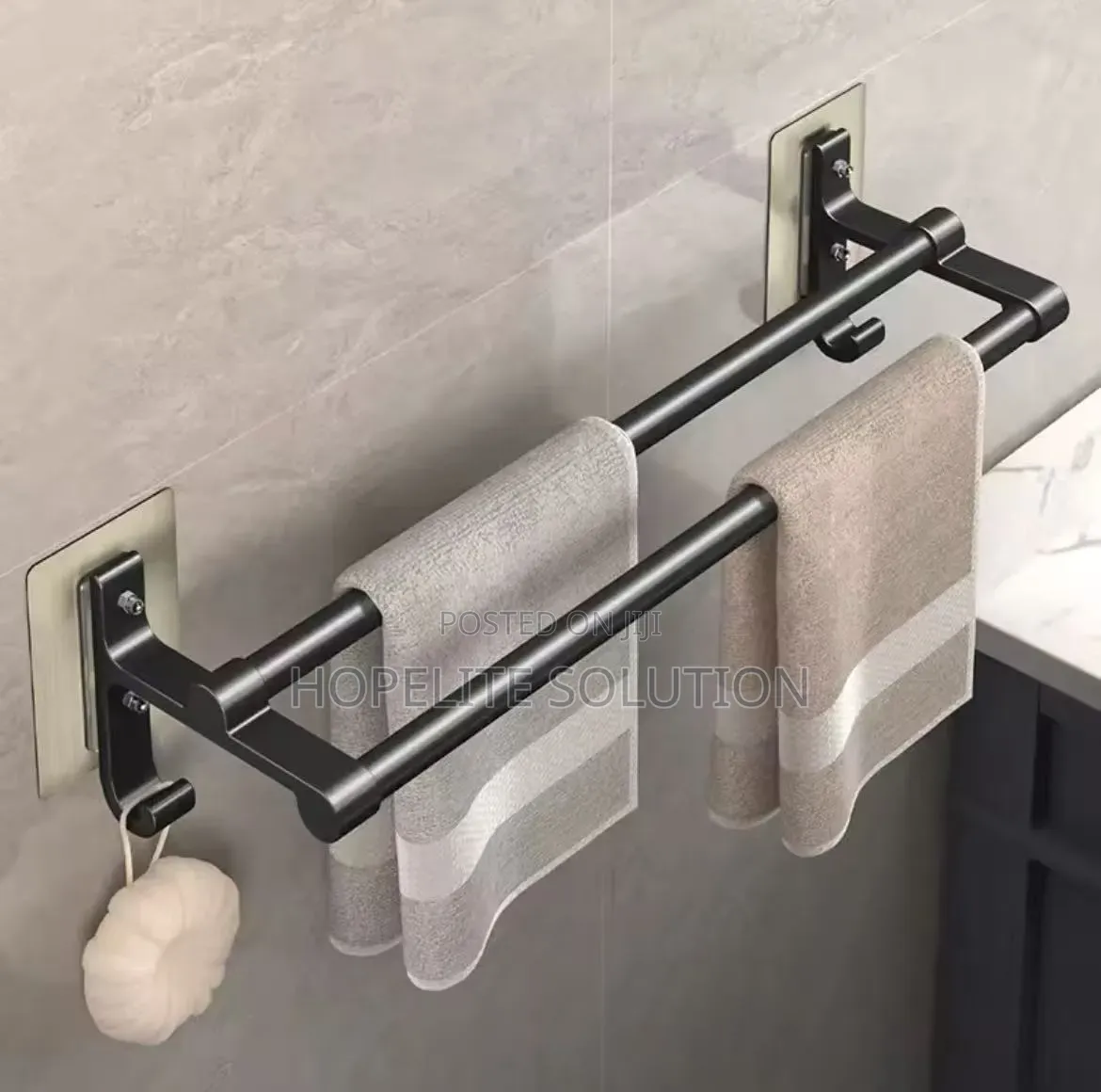 Punch-Free Wall Towel Rack