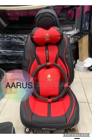 Universal Ferrari Luxury Red_black Full Coverage Executive Seat Cover