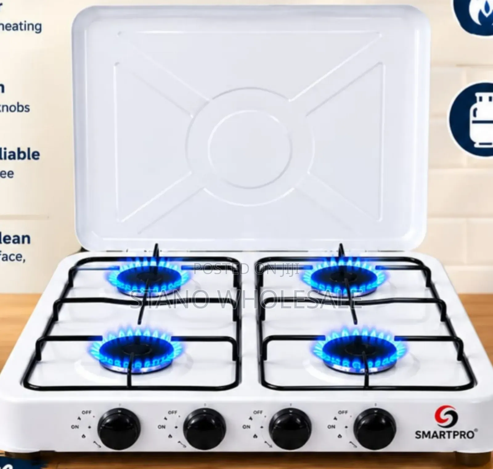 Smart Pro 4 Burners Table Top Cooker