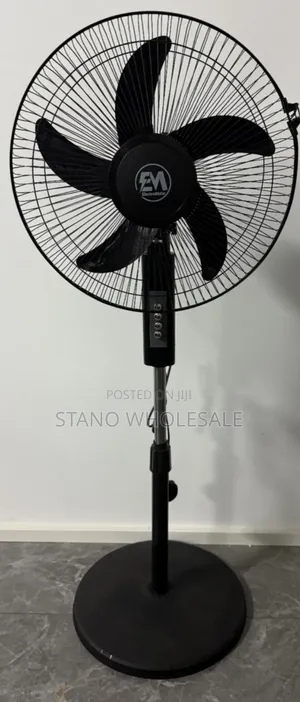 Em Black 18inch Standing Fan