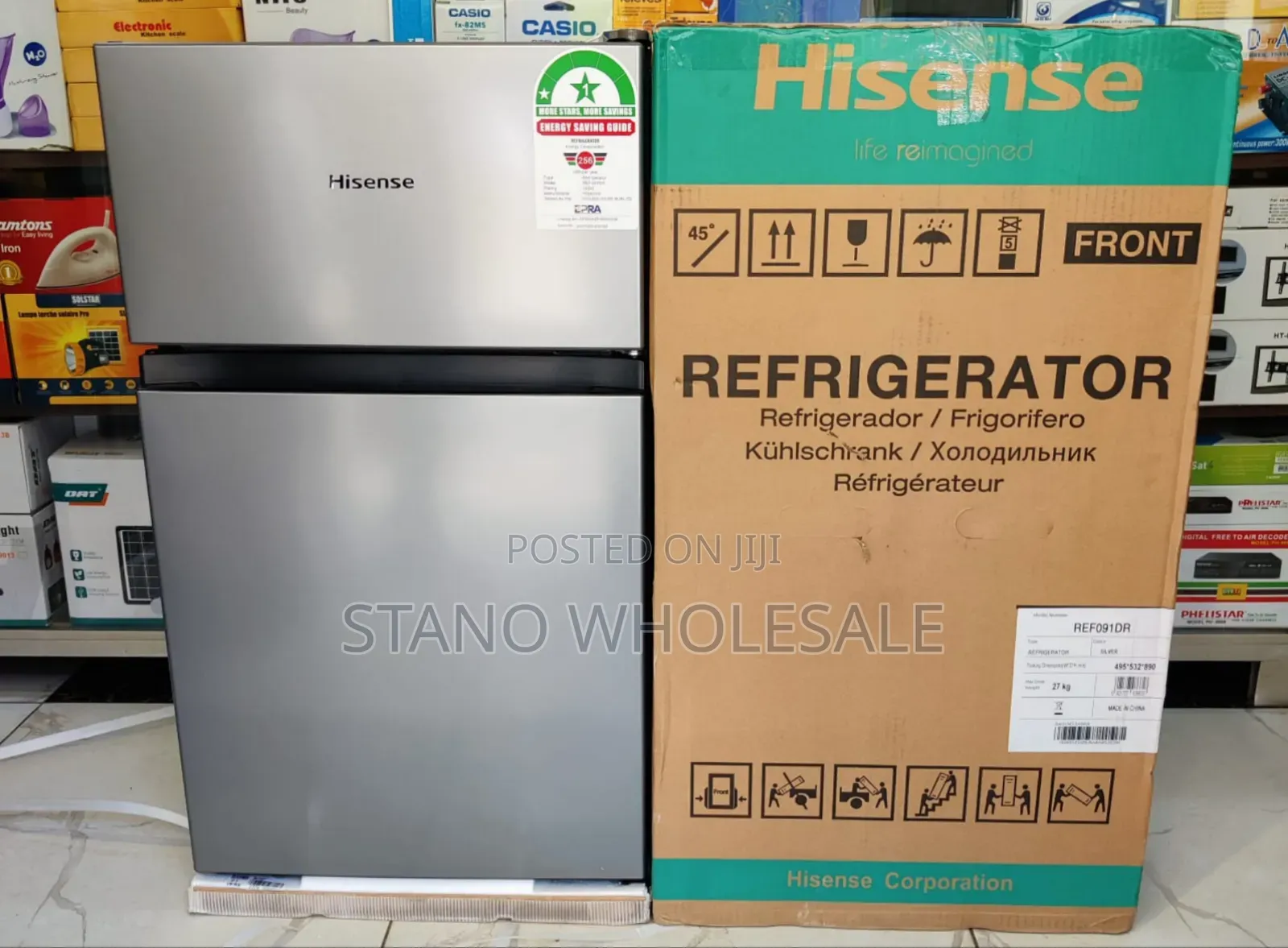 Hisense 91l Double Door Refrigerator