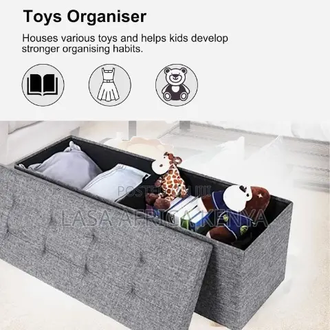 Lasa Storage Ottoman Cube Foldable Box - 110.0 Cm