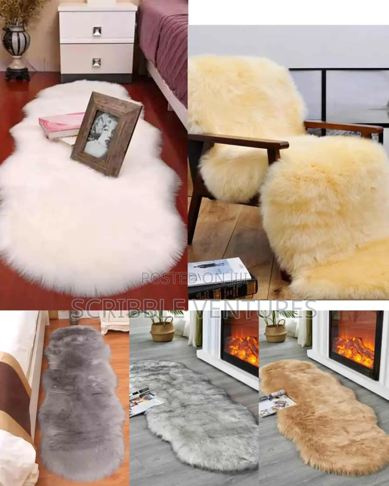 Faux Fur Bedside Carpet