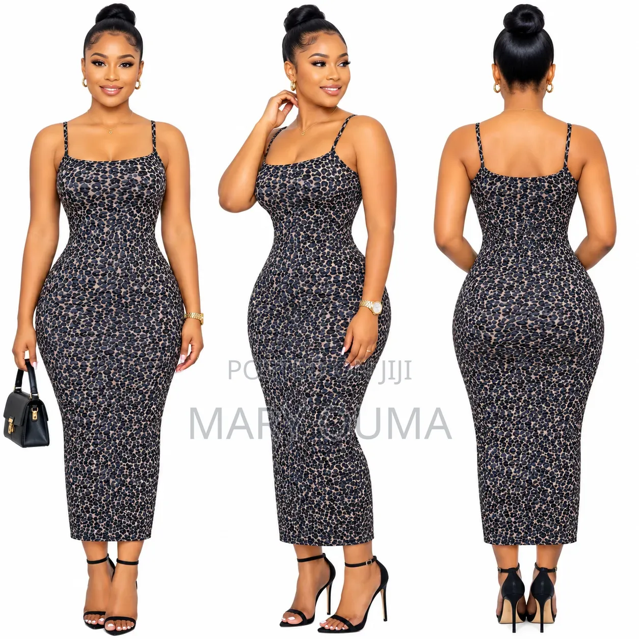 Animal Print Body Cone Dresz