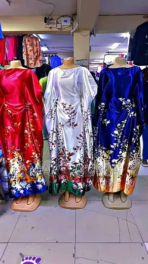 Ladies Flowered Kaftan Dress