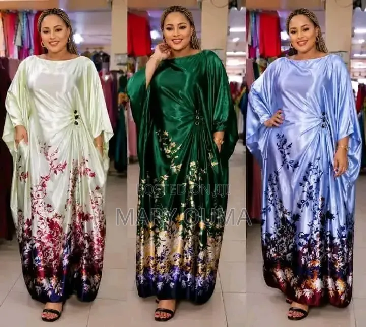 Ladies Flowered Kaftan Dress