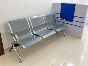 Three-Seat Metal Reception and Visitor Bench