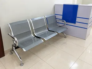 Three-Seat Metal Reception and Visitor Bench