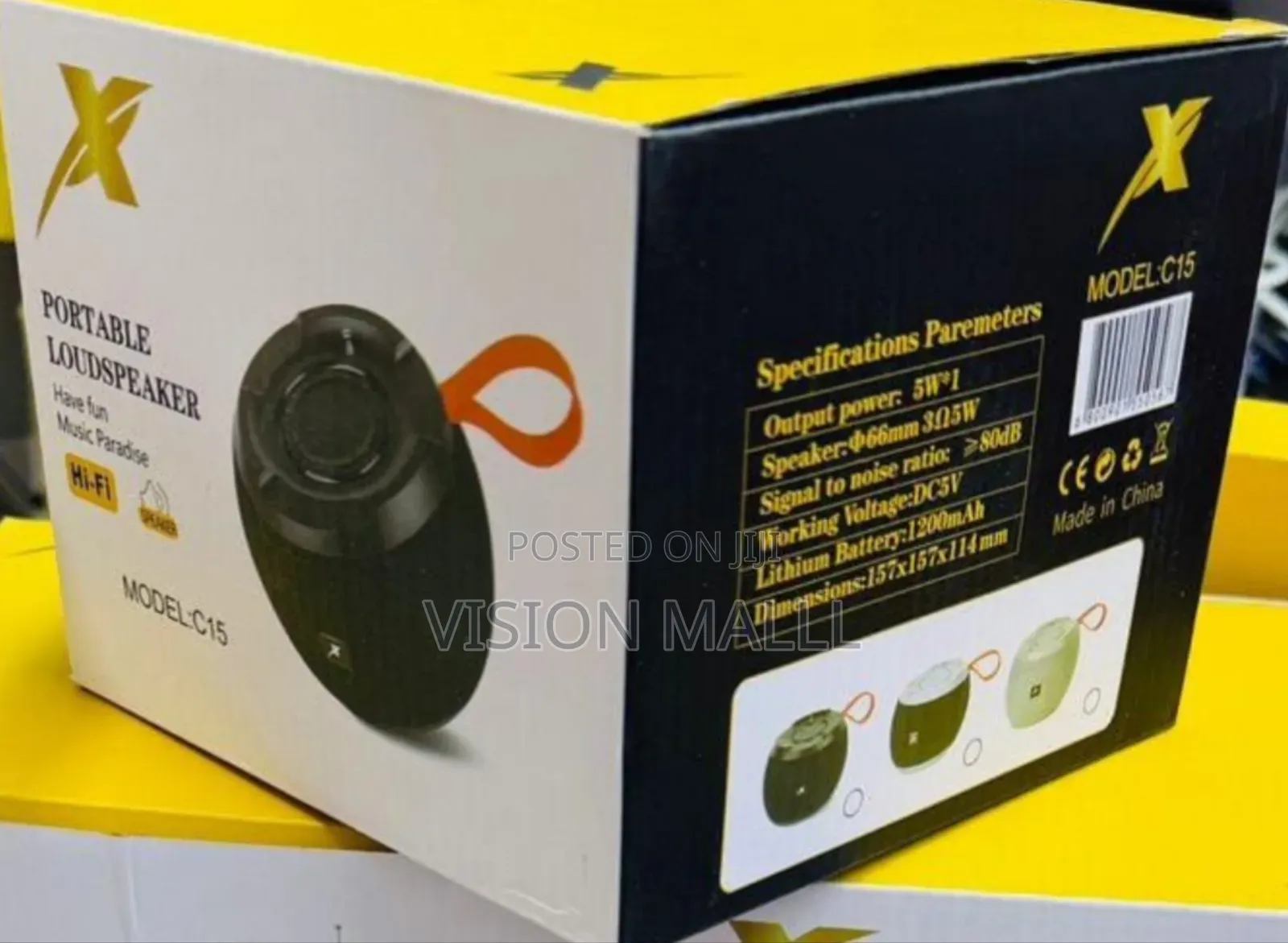 C15 Portable Bluetooth Speaker Featuring a Compact Design