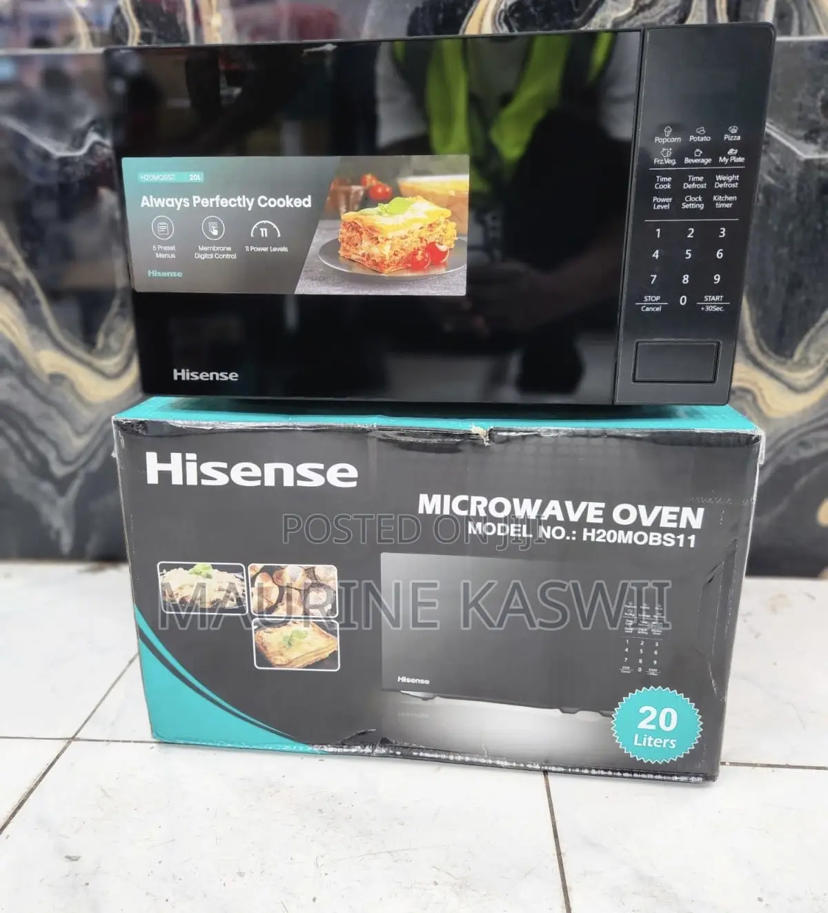 Hisense Microwave Oven 20 L -Black